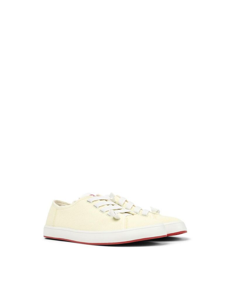 カンペール レディース シューズ スニーカー なめし革 Camper Women\u0027s Peu Rambla II Leather Sneaker Yellow 黄色