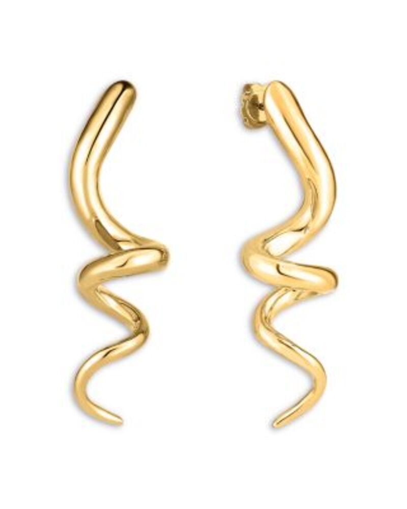 ロバートコイン レディース アクセサリー ピアス・イヤリング Roberto Coin 18K Yellow Goldesigner Gold Spiral Drop Earrings One-Size イエロー