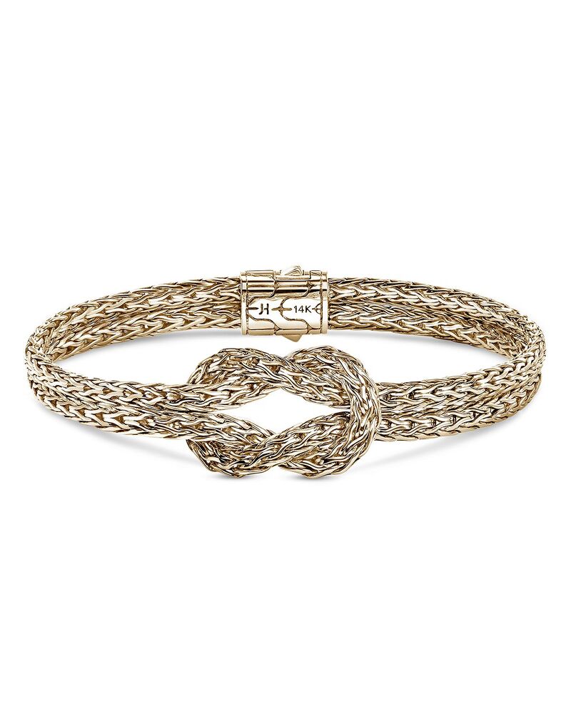 ジョン・ハーディー メンズ アクセサリー ブレスレット・バングル・アンクレット JOHN HARDY 14K Yellow Gold & Sterling Silver Love Knot Bracelet 7mm Gold ゴールド