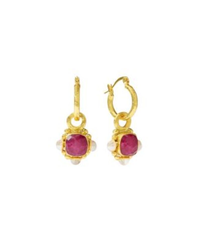 オットマンハンズ レディース アクセサリー ピアス・イヤリング Ottoman Hands Estheruby and Pearl Drop Earrings One-Size パール