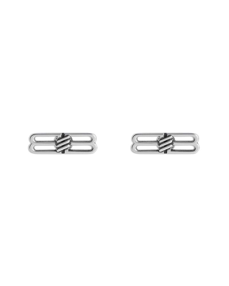 バレンシアガ レディース アクセサリー ピアス・イヤリング Balenciaga Bb Icon Earrings Antique Silver シルバー