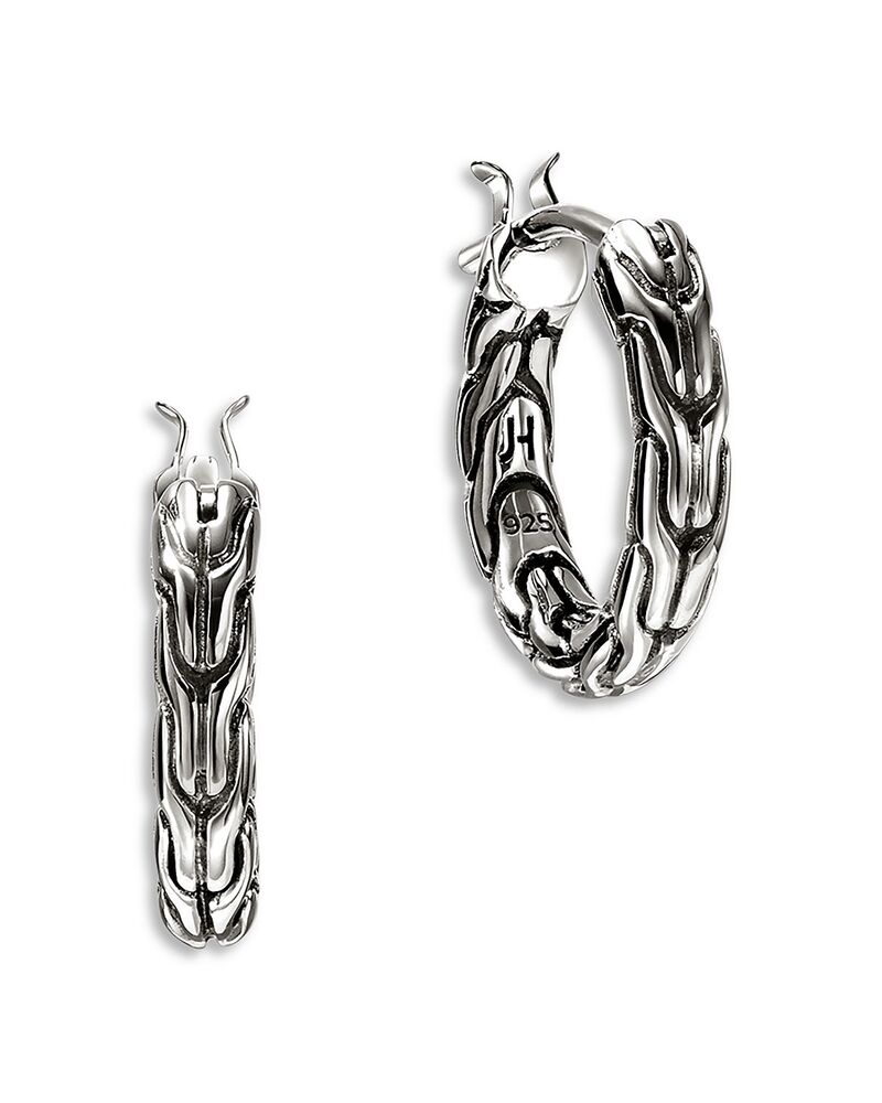 ジョン・ハーディー レディース アクセサリー ピアス・イヤリング JOHN HARDY Sterling Silver JH Essentials Chain Motif Hoop Earringsilver シルバー