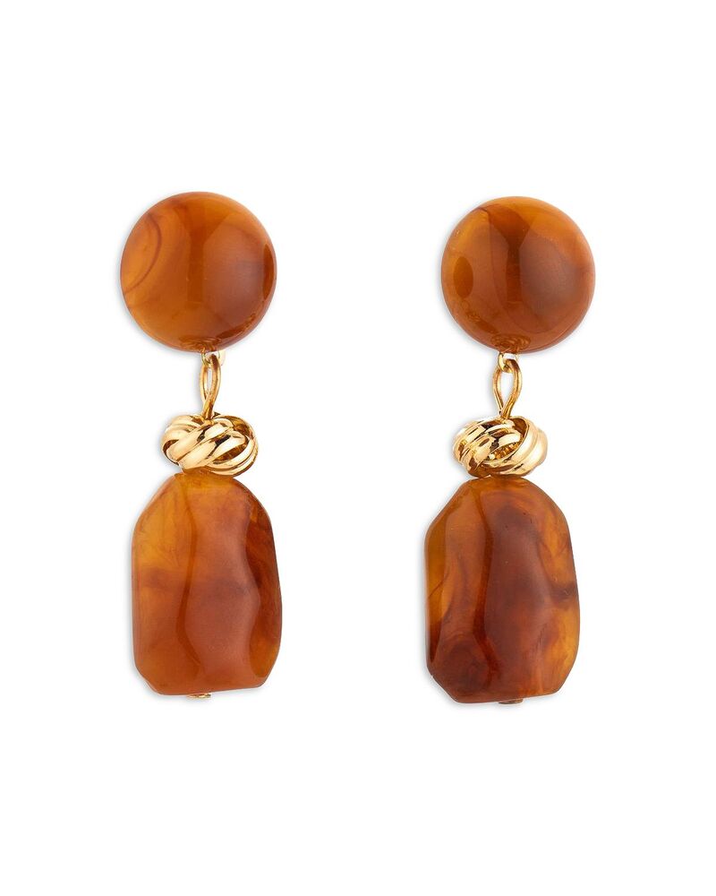 アクア レディース アクセサリー ピアス・イヤリング AQUA Stone Drop Earrings - Exclusive Gold ゴールド