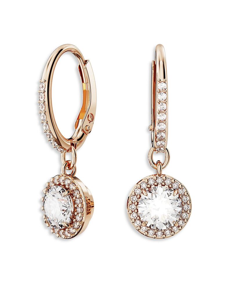 スワロフスキー レディース アクセサリー ピアス・イヤリング Swarovski Unangelicrystal & Cubic Zirconia Drop Earrings Rose Gold ゴールド