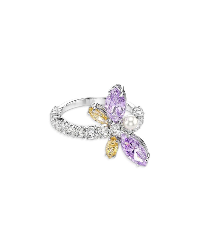 スワロフスキー レディース アクセサリー リング Ariana Grande x Swarovski Crystal Cubic Zirconia & Imitation Pearl Dragonfly Ring Multicolored マルチカラー