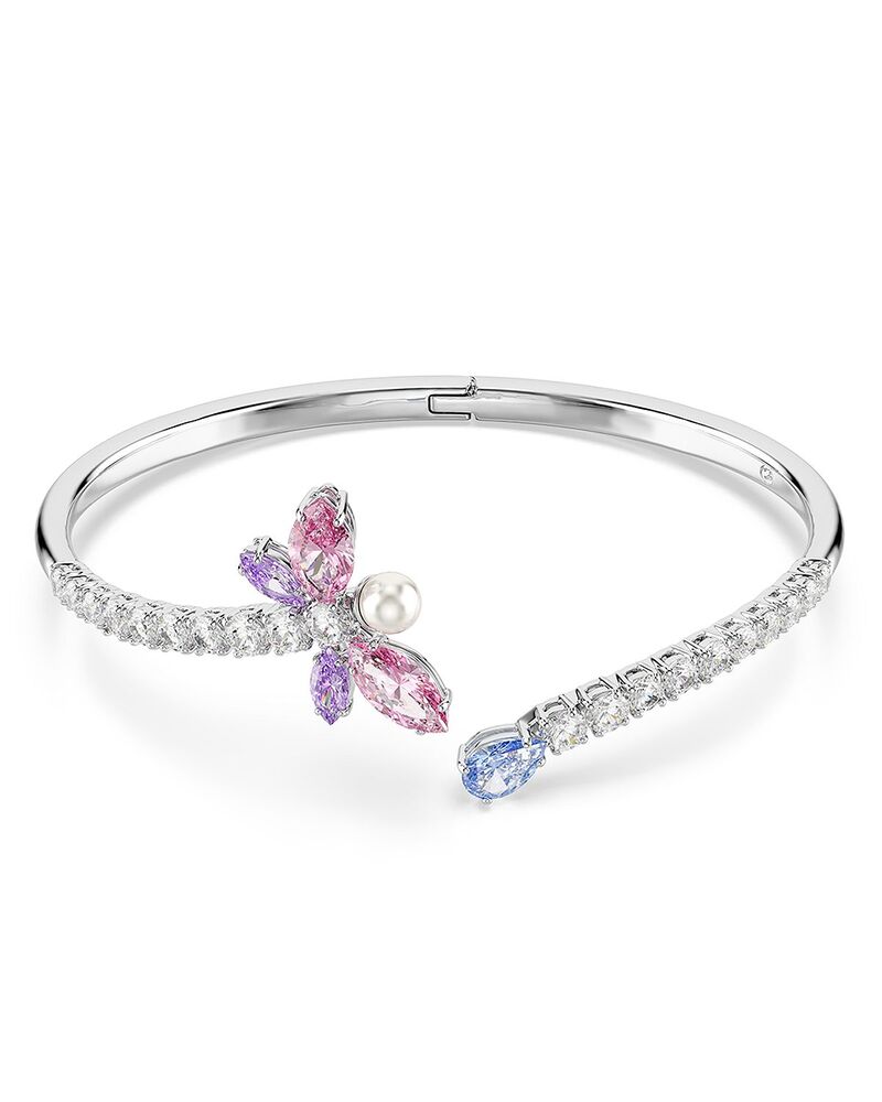 スワロフスキー レディース アクセサリー ブレスレット・バングル・アンクレット Ariana Grande x Swarovski Crystal Cubic Zirconia & Imitation Pearl Dragonfly Bypass Bangle Bracelet Pink ピンク 40,820円