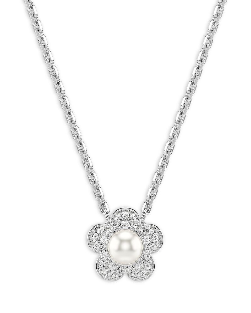 スワロフスキー レディース アクセサリー ネックレス・チョーカー・ペンダントトップ レース Ariana Grande x Swarovski Crystal & Imitation Pearl Flower Pendant Necklace 14.87-17.75\