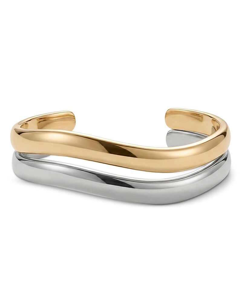 シャシ レディース アクセサリー ブレスレット・バングル・アンクレット Shashi Rossculptural Cuff Braceletset of 2 Gold/Silver ゴールド