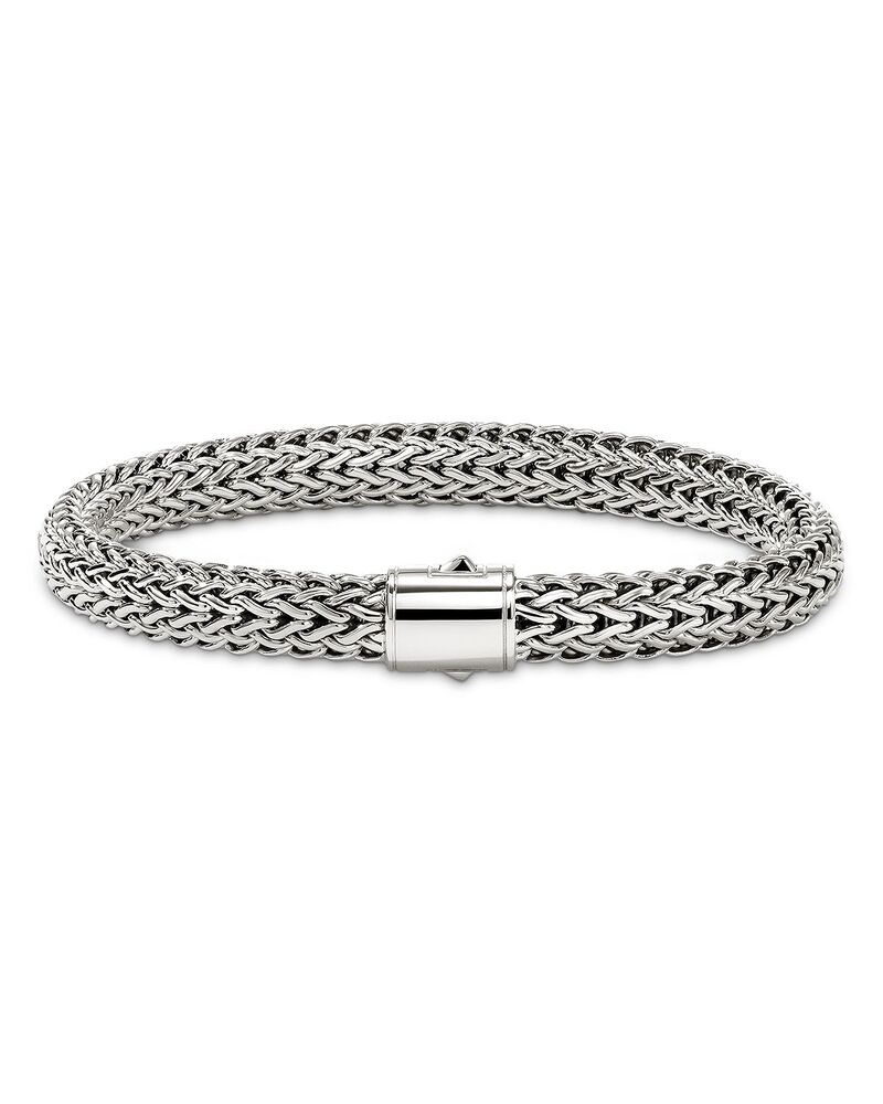 ジョン・ハーディー レディース アクセサリー ブレスレット・バングル・アンクレット JOHN HARDY Sterling Silver Icon Woven Chain Link Bracelet 7.5mm Silver シルバー|ReVida 店