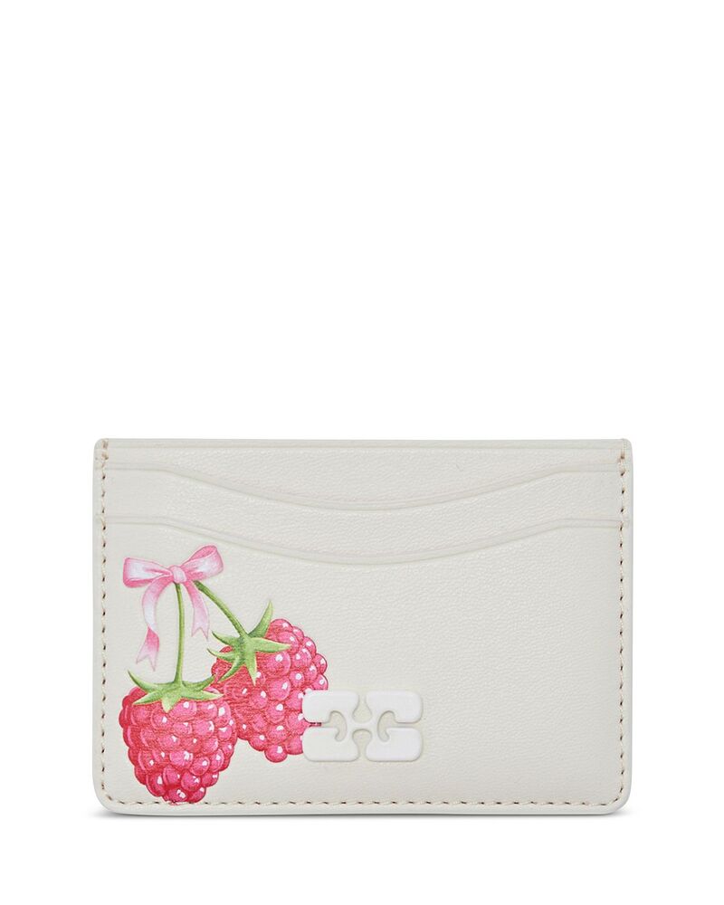 ガニー レディース 付属品 紙入れ GANNI Bou Raspberry Card Holder Egret