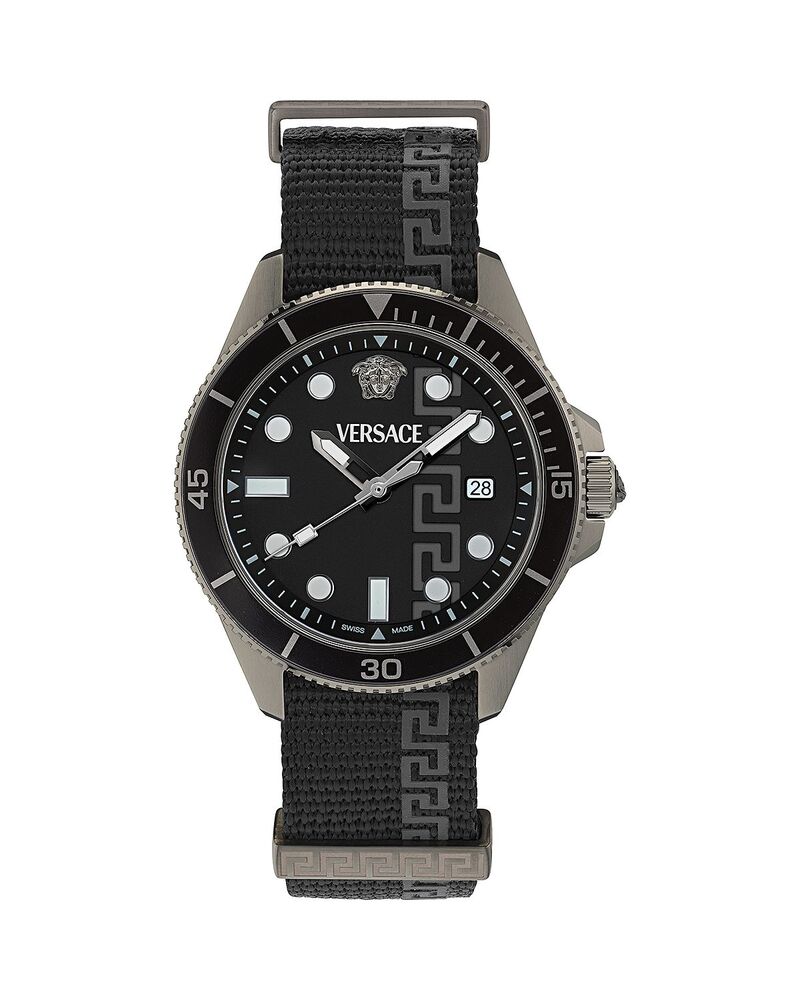 ヴェルサーチ レディース アクセサリー 腕時計 Versace Greca Force Nato Watch 42mm Gunmetal ガンメタル