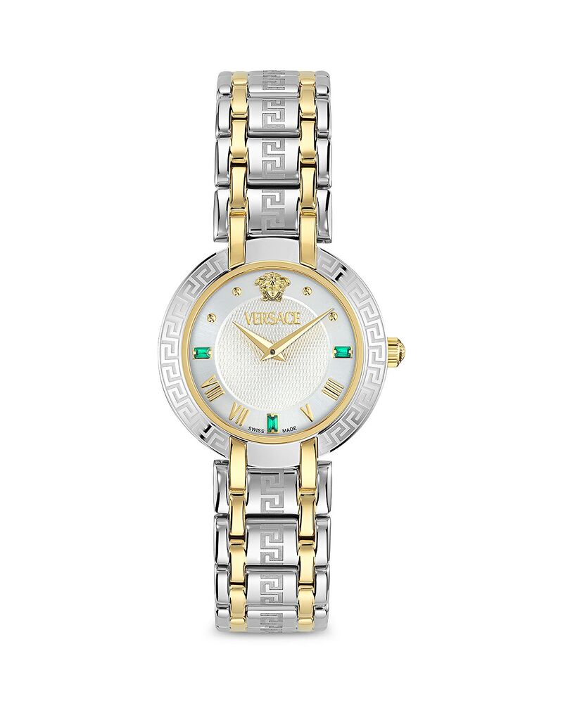 ヴェルサーチ レディース アクセサリー 腕時計 Versace Antlia Emerald Watch 34mm Two Tone エメラルド