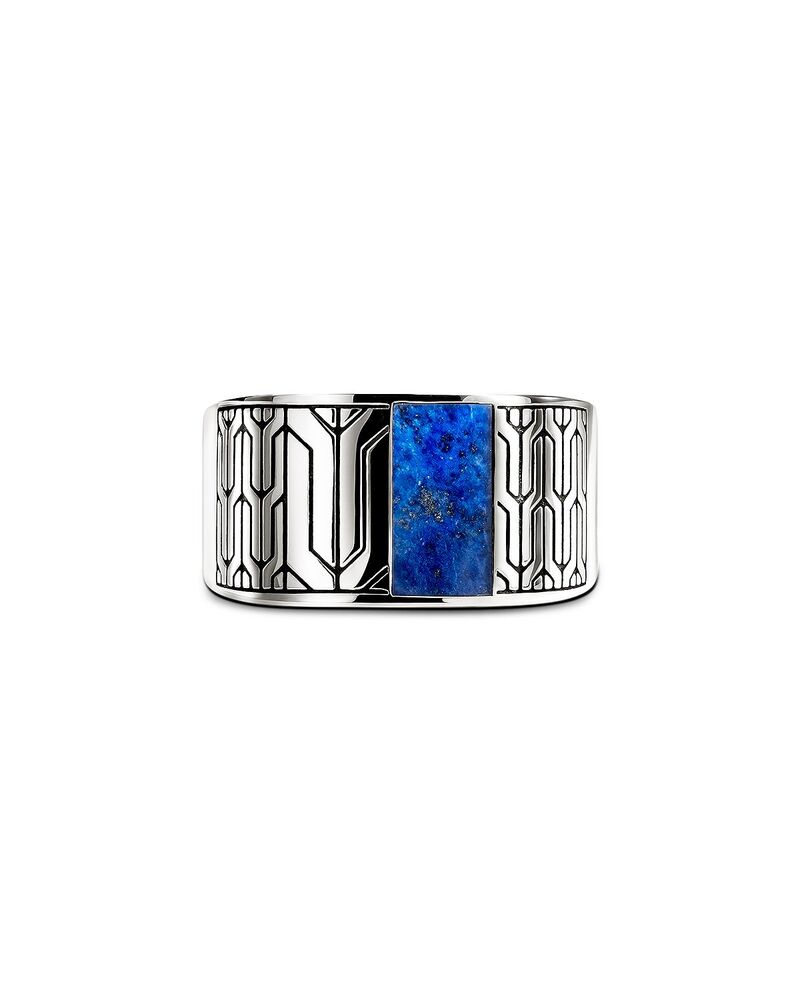 ジョン・ハーディー レディース アクセサリー リング JOHN HARDY Sterling Silver Lapis Lazulicon 50 Signet Ring Lapis Lazuli シルバー|ReVida 店