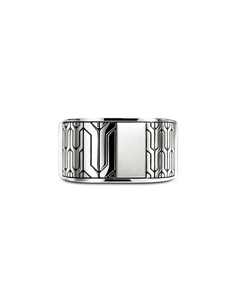 ジョン・ハーディー レディース アクセサリー リング JOHN HARDY Sterling Silver Icon 50 Signet Ring Silver シルバー