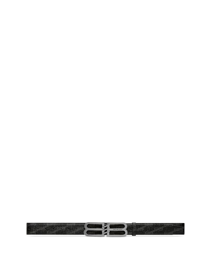 バレンシアガ メンズ 付属物 三尺帯 厚地の外套 Balenciaga Men\u0027s BB Signature Belt BB Monogram Coated Canvas Black 黒いこと