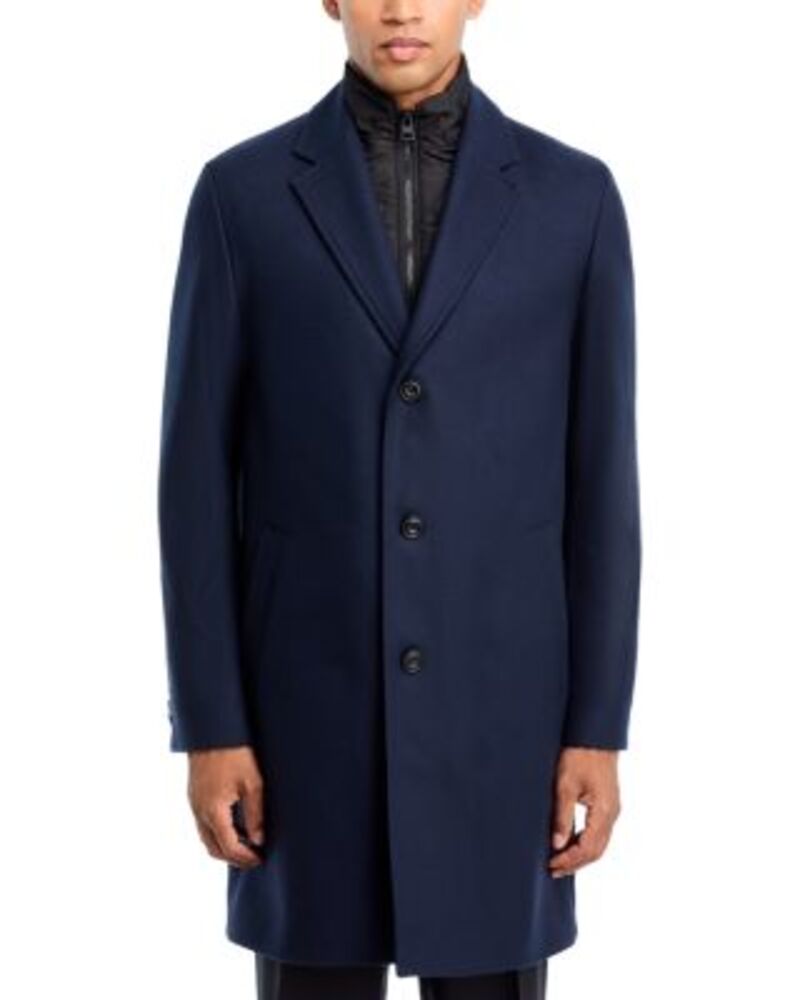 フューゴ レディース アウター コート スリムフィット HUGO Milogan Extra Slim Fitopcoat with Zip-Out Bib One-Size