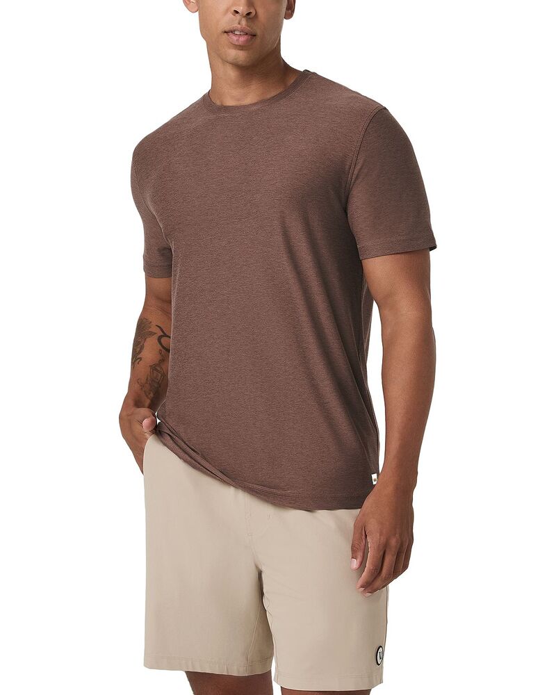 ビュオーリ メンズ トップス Tシャツ Vuori Strato Short Sleeve Tech Tee Sable Heather ヘザー