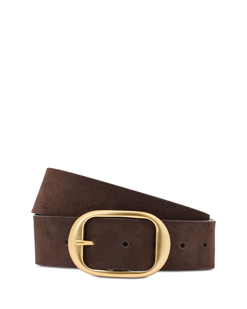 レイス レディース アクセサリー ベルト スエード REISS Women's Athena Suede Belt Chocolate チョコレート｜ReVida 店