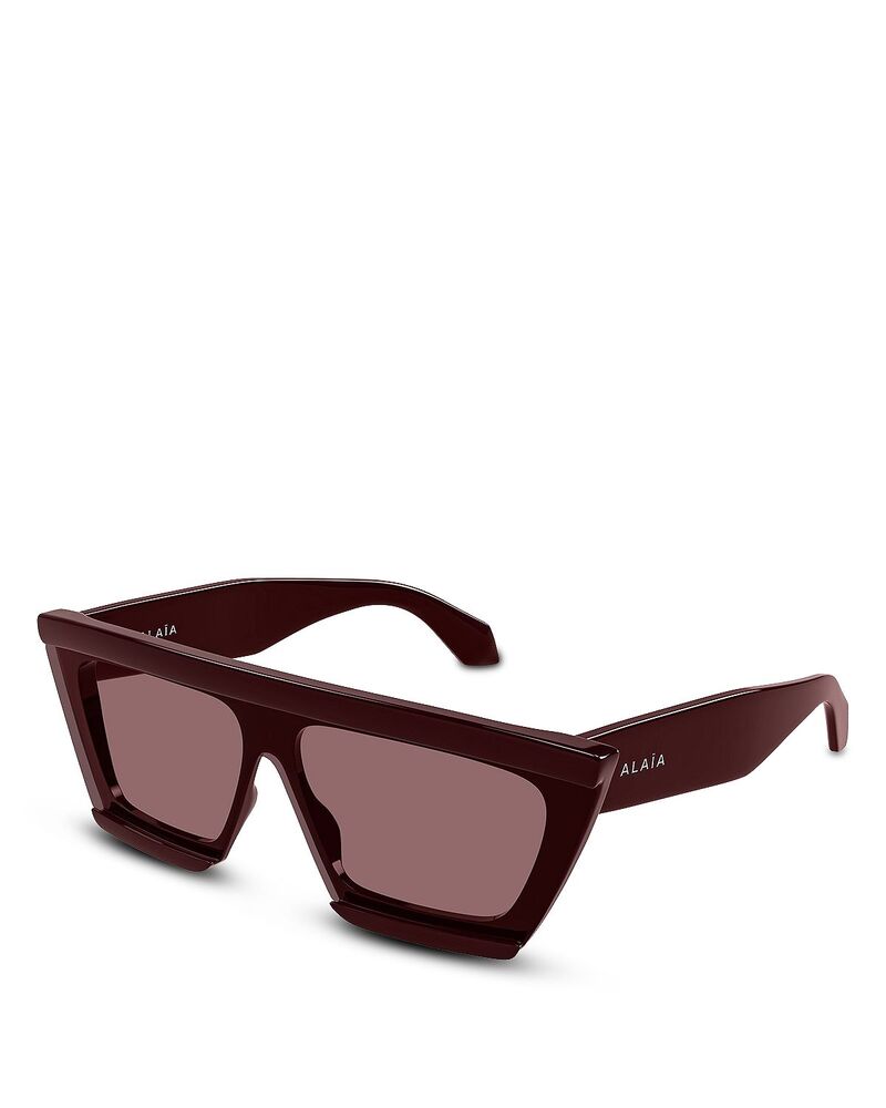 アライア レディース 付属物 サングラス・アイウェア Alaia Geometric Sunglasses 99粍 Red 赤いこと