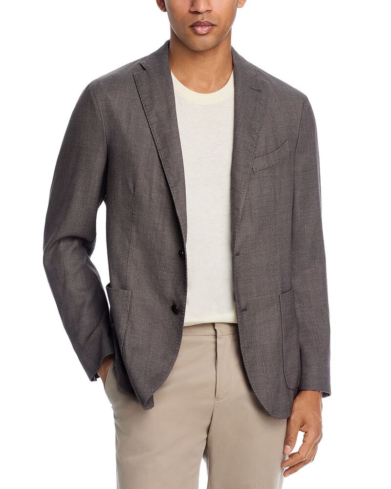 ボリオリ メンズ アウター 上衣・上衣 か細い相応う Boglioli Garment Dye Hopsack Slim Fit K-Jacket Light Brown 赤銅色 メンズファッション-コート・ジャケット