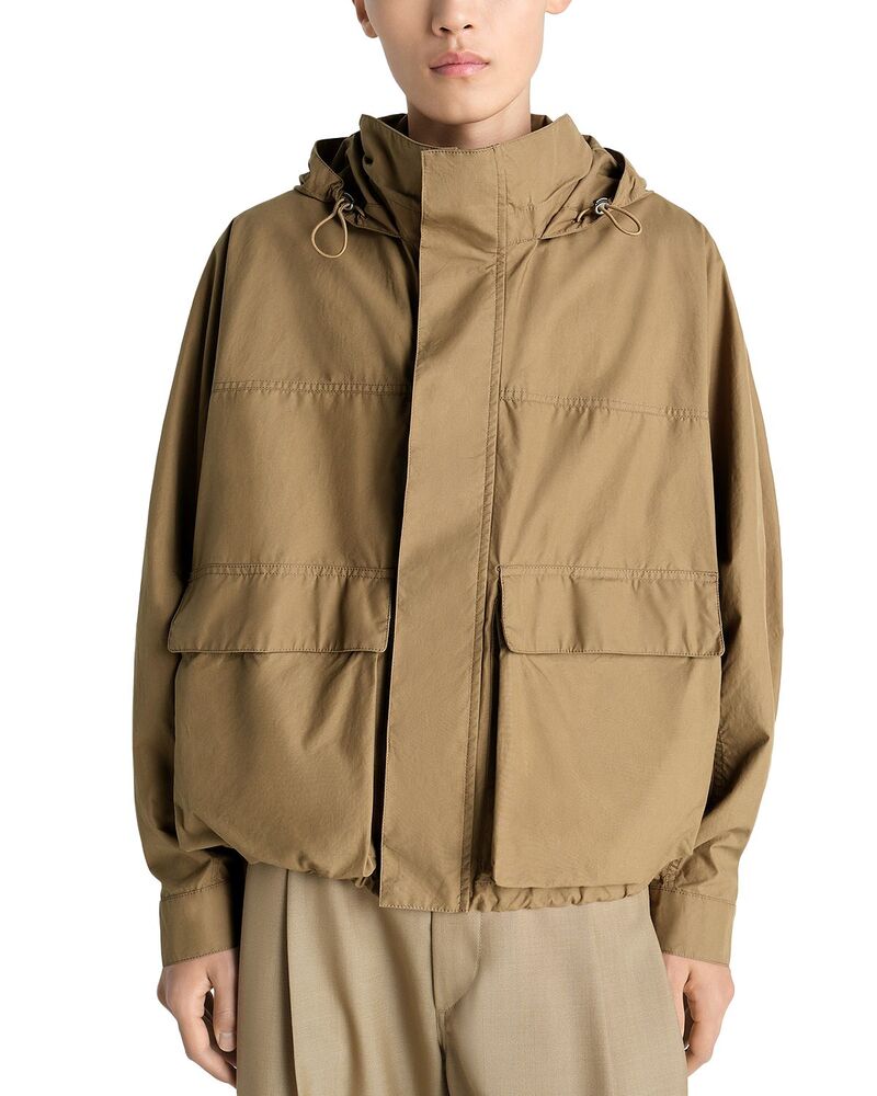 ルメール メンズ アウター 上衣・上衣 パーカー Lemaire Short Rain Parka Khaki カーキ