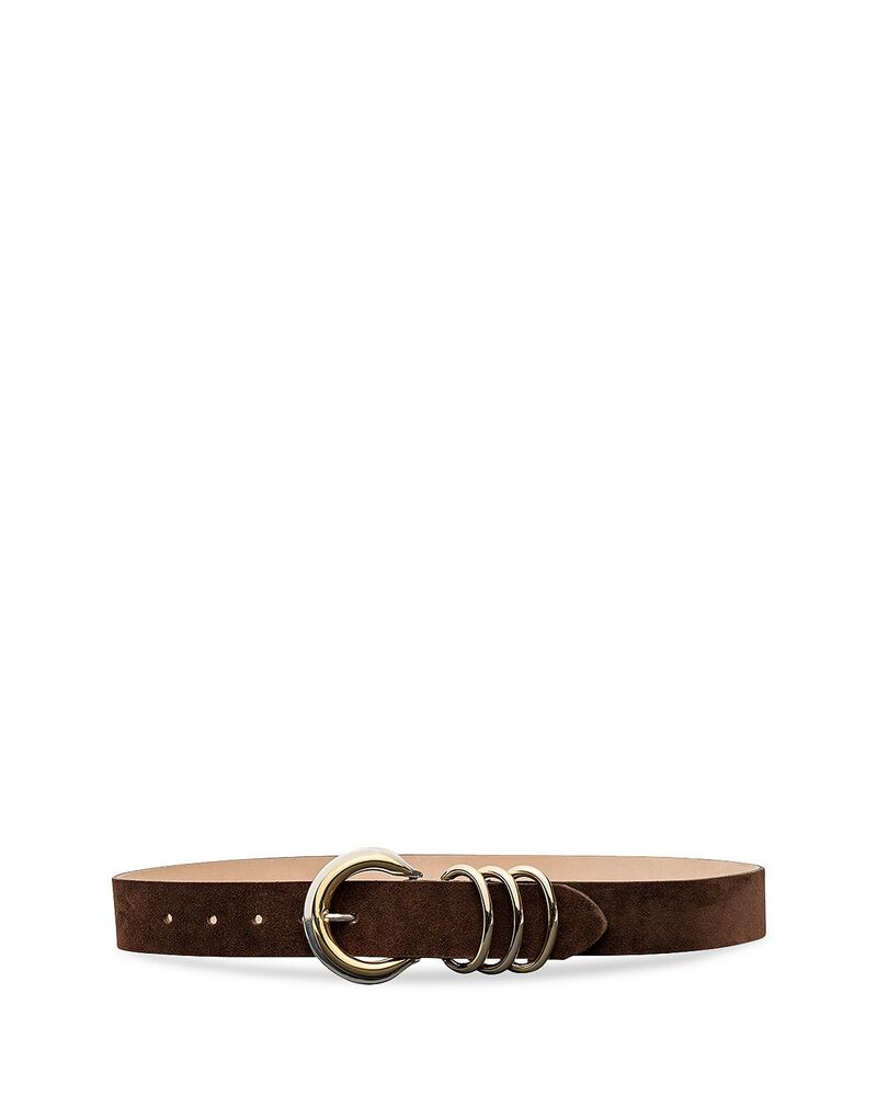ラジャンス レディース 付属物 三尺帯 なめし革 L\u0027AGENCE Women\u0027s Tobar Leather Belt Chocolate 黒茶