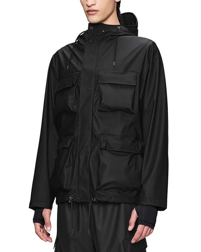 レインズ メンズ アウター ジャケット・ブルゾン Rains Pocket Jacket W3 Black ブラック