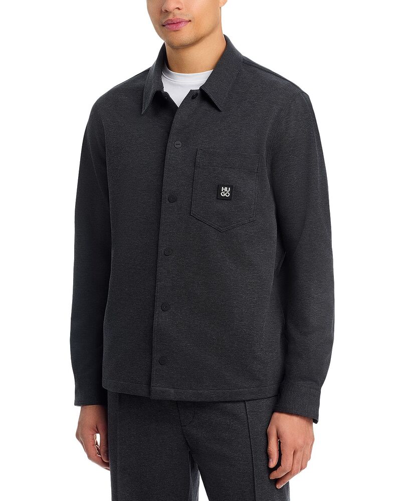 フューゴ メンズ トップス シャツ HUGO Enaso Pocket Overshirt Medium Grey グレー