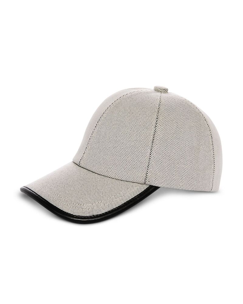 ヴィンス レディース アクセサリー 帽子 レザー Vince Leather Trim Baseball Hat Black ブラック