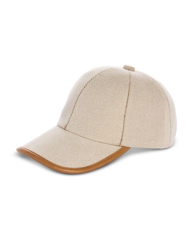 ヴィンス レディース 付属品 かぶり笠 なめし革 Vince Leather Trim Baseball Hat Soft Gold ゴールド