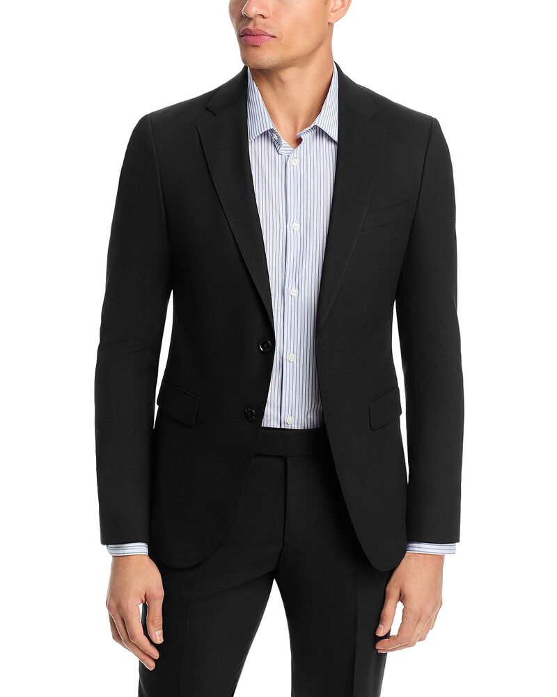 ボス メンズ アウター ジャケット・ブルゾン スリムフィット ウール BOSS Reymond Extra Slim Fitextured Performance Wool Suit Jacket Black ブラック|ReVida 店