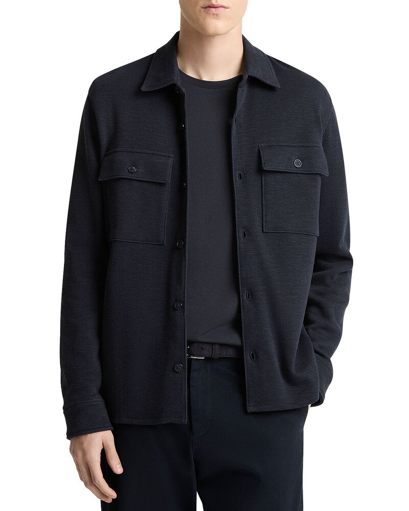 ヴィンス メンズ アウター ジャケット・ブルゾン シャツ Vince Double Slub Shirt Jacket Coastal
