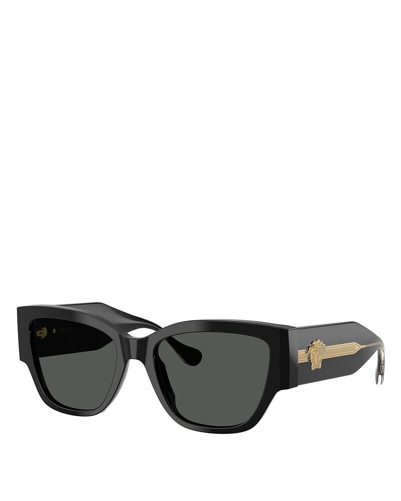 ヴェルサーチ レディース 付属物 サングラス・アイウェア Versace Cat Eye Sunglasses 55粍 Black 黒いこと