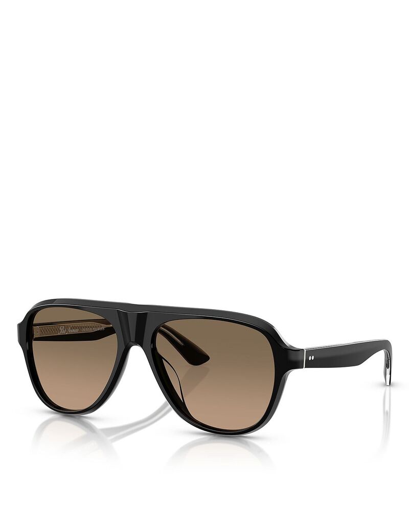 オリバーピープルズ レディース 付属物 サングラス・アイウェア Oliver Peoples Paul Newman Aviator Sunglasses 57粍 Black 黒いこと