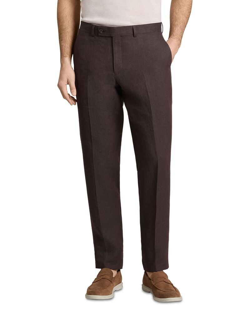 テッドベーカー メンズ ボトムス カジュアルパンツ リネン Ted Baker Winter Linen Modern Fit Suit Pants Chocolate チョコレート 44,280円