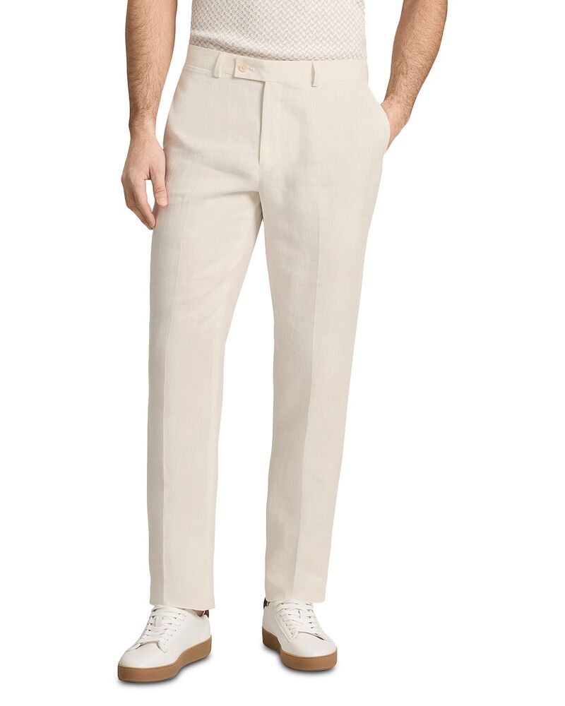 テッドベーカー メンズ ボトムス カジュアルパンツ リネン Ted Baker Winter Linen Modern Fit Suit Pants White ホワイト｜ReVida 店