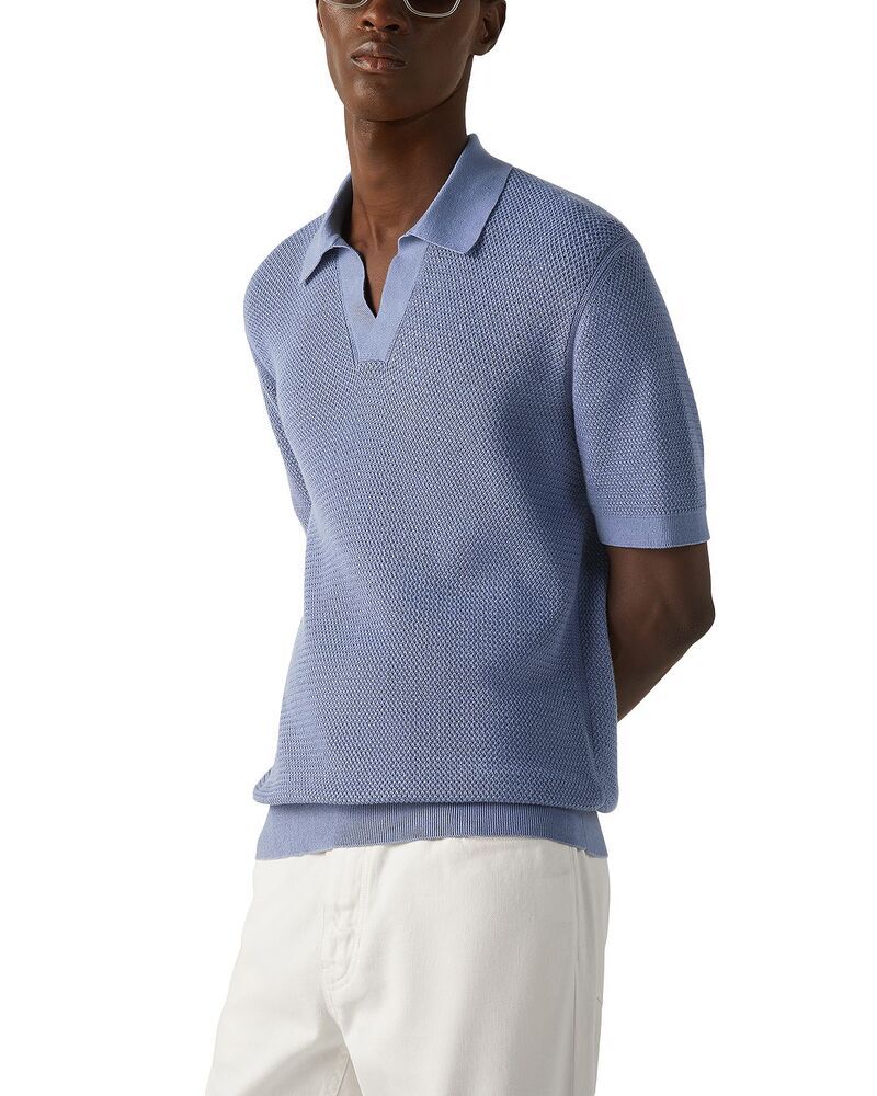 ゼニア メンズ トップス スポーツシャツ 綿織物 ZEGNA Premium Cotton Polo Shirt Lilac 紫はしどい