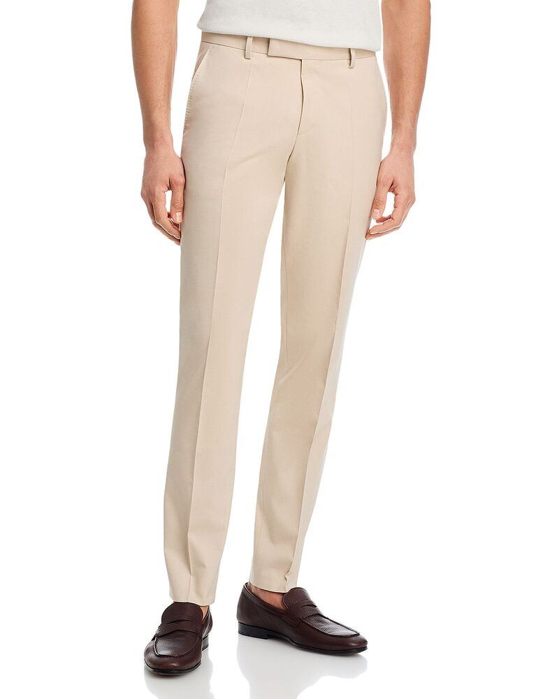 元締め メンズ ボトムス 心地好いズボン下 か細い相応う BOSS Wenten Extra Slim Fit Suit Pants Open Beige ベージュ