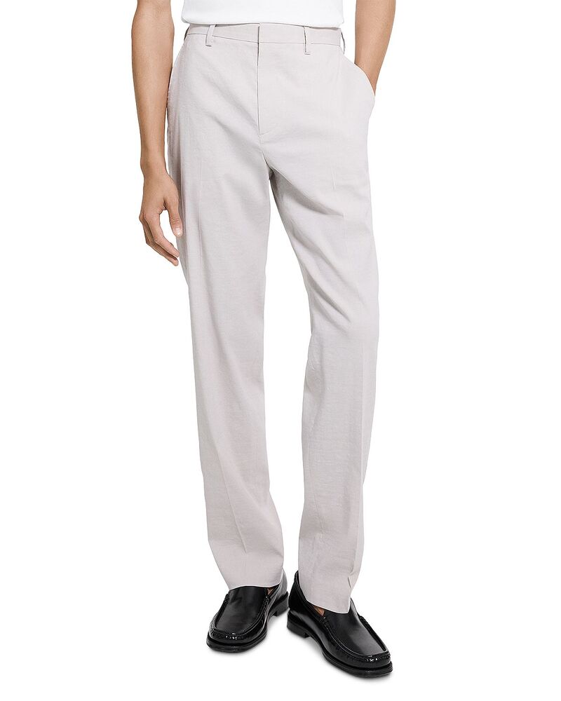 セオリー メンズ ボトムス カジュアルパンツ Theory Standardraw Pants in Good Crunch Silver Cloud シルバー｜ReVida 店