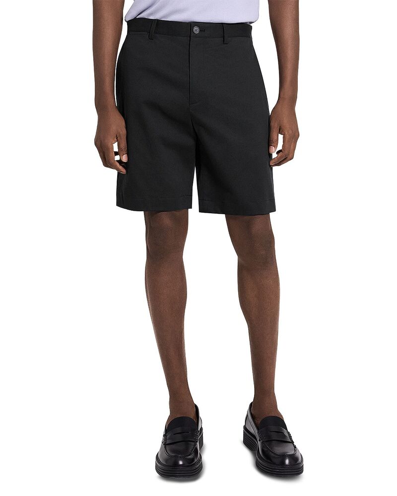 セオリー メンズ ボトムス ハーフパンツ・ショーツ ショートパンツ コットン Theory Standard Chino Shorts in Moonsoft Cotton Stretch Black ブラック