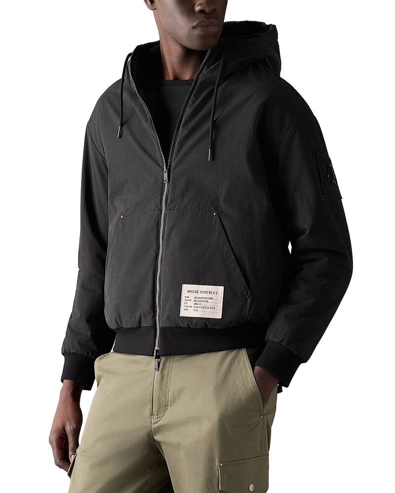 ムースナックル メンズ アウター ジャケット・ブルゾン Moose Knuckles Roland Reversible Bunny Jacket Black ブラック 105,490円