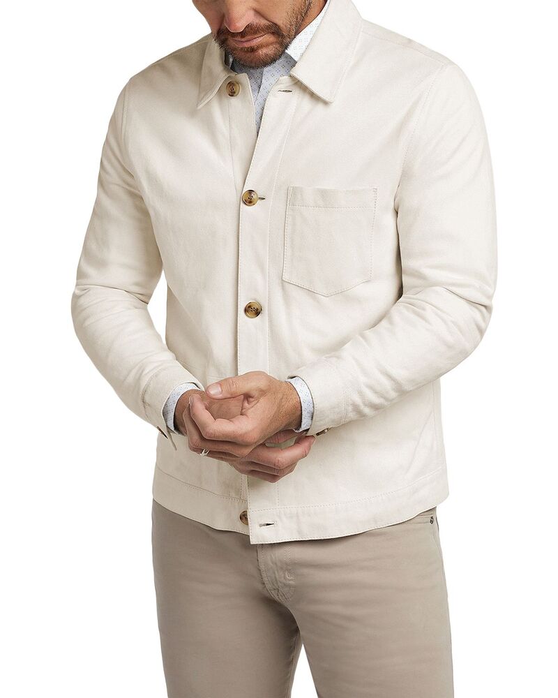 デイビッドドナヒュー メンズ アウター ジャケット・ブルゾン スエード Davidonahue City Suede Jacket Crem Fraic｜ReVida 店