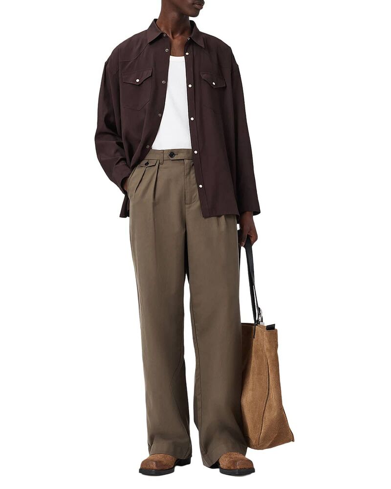 オールセインツ メンズ ボトムス カジュアルパンツ ALLSAINTS Conway Trousers Traverse Brown ブラウン