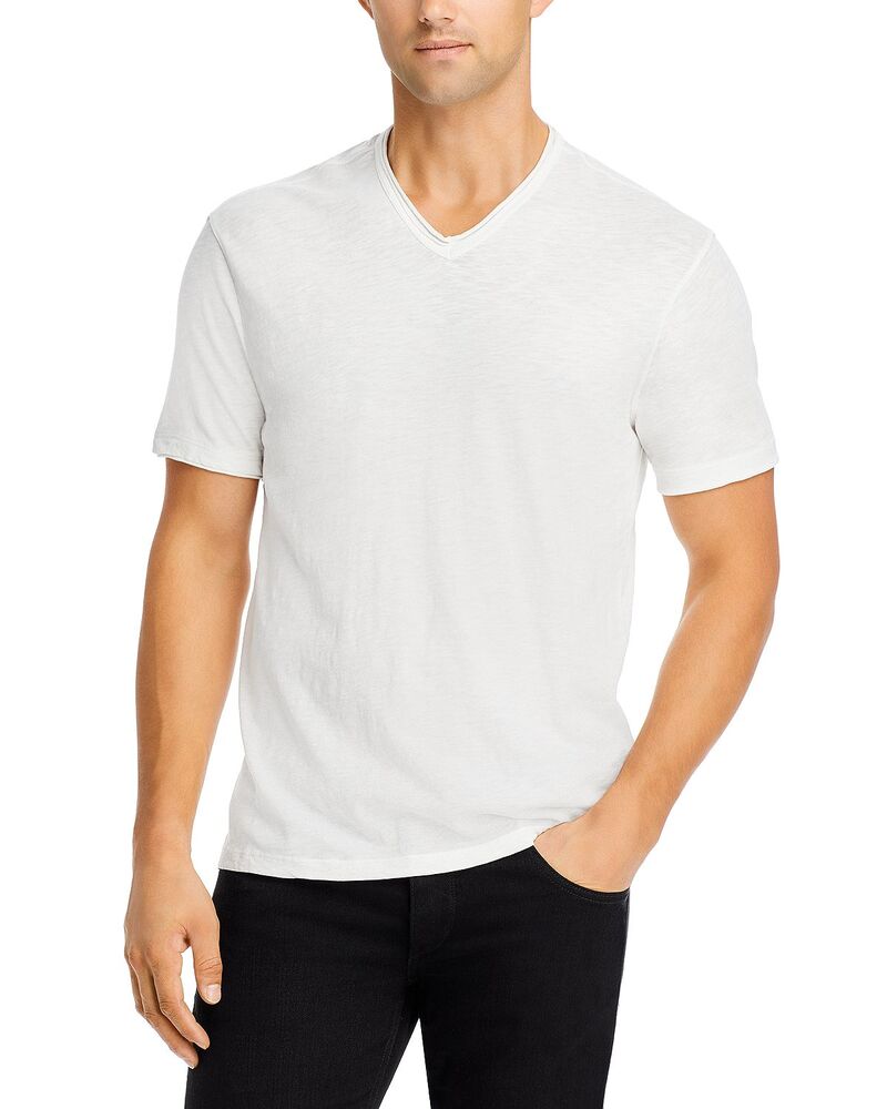 ジョンバルベイトス メンズ トップス Tシャツ Vネック John Varvatoslub V-Neck Tee Salt