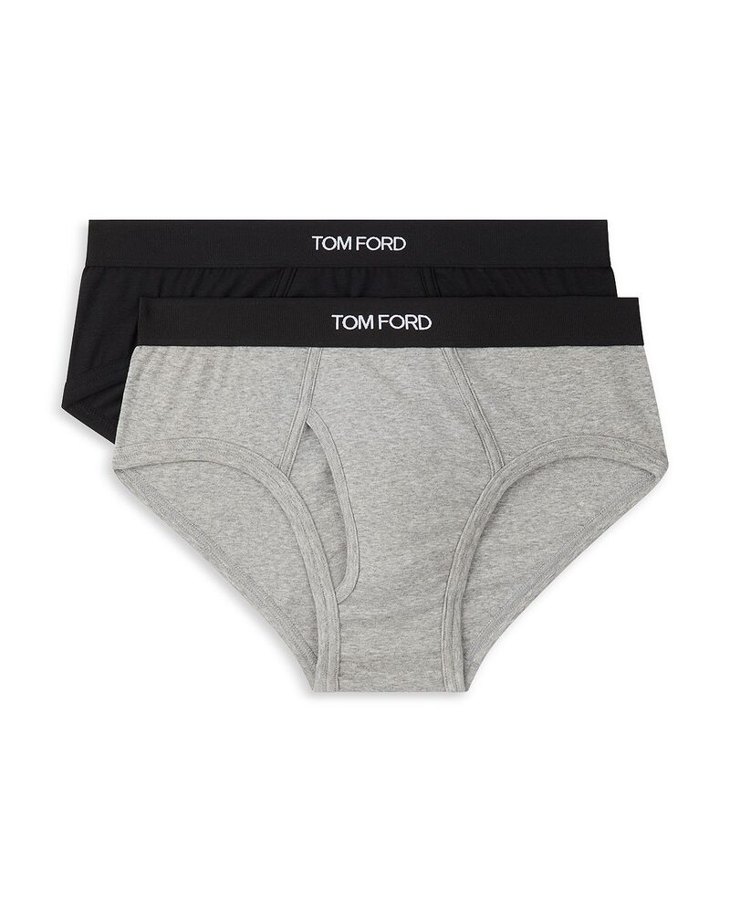 トム・ジェラルド・r・フォード メンズ アンダー御召しもの ブリーフズボン下 綿織物 Tom Ford Cotton Blend Briefset of 2 Oxford