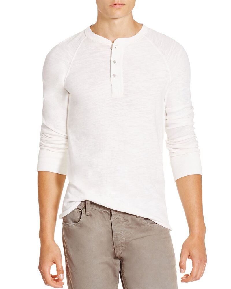 ラグアンドボーン メンズ トップス シャツ rag & bone Classic Flame Henley Tee White ホワイト