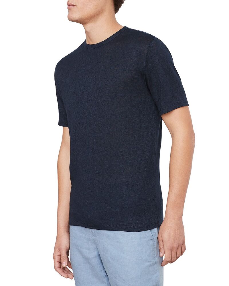 ヴィンス メンズ トップス Tシャツ クルーネック リネン Vince Linen Short Sleeve Crewneck Tee Coastal