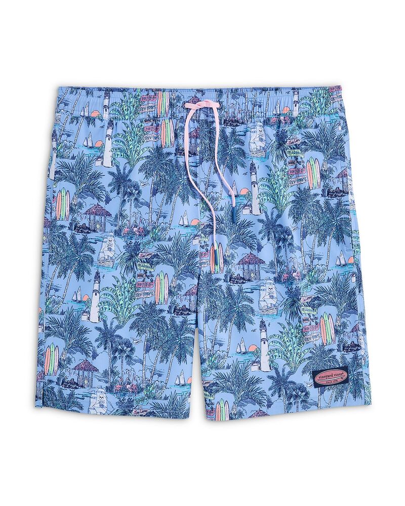 ヴァインヤードヴァインズ メンズ 水着 ハーフパンツ・ショーツ レギュラーフィット プリント Vineyard Vines Chappy Lobster Print Regular Fit 7" Swim Trunks Keys Toucan｜ReVida 店