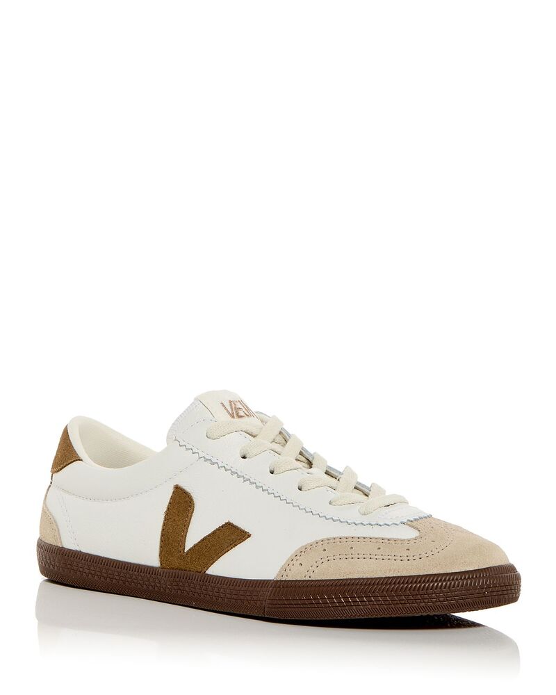 ヴェジャ メンズ シューズ スニーカー VEJA Men's Volley Low Top Sneakers Whitent Bark ホワイト