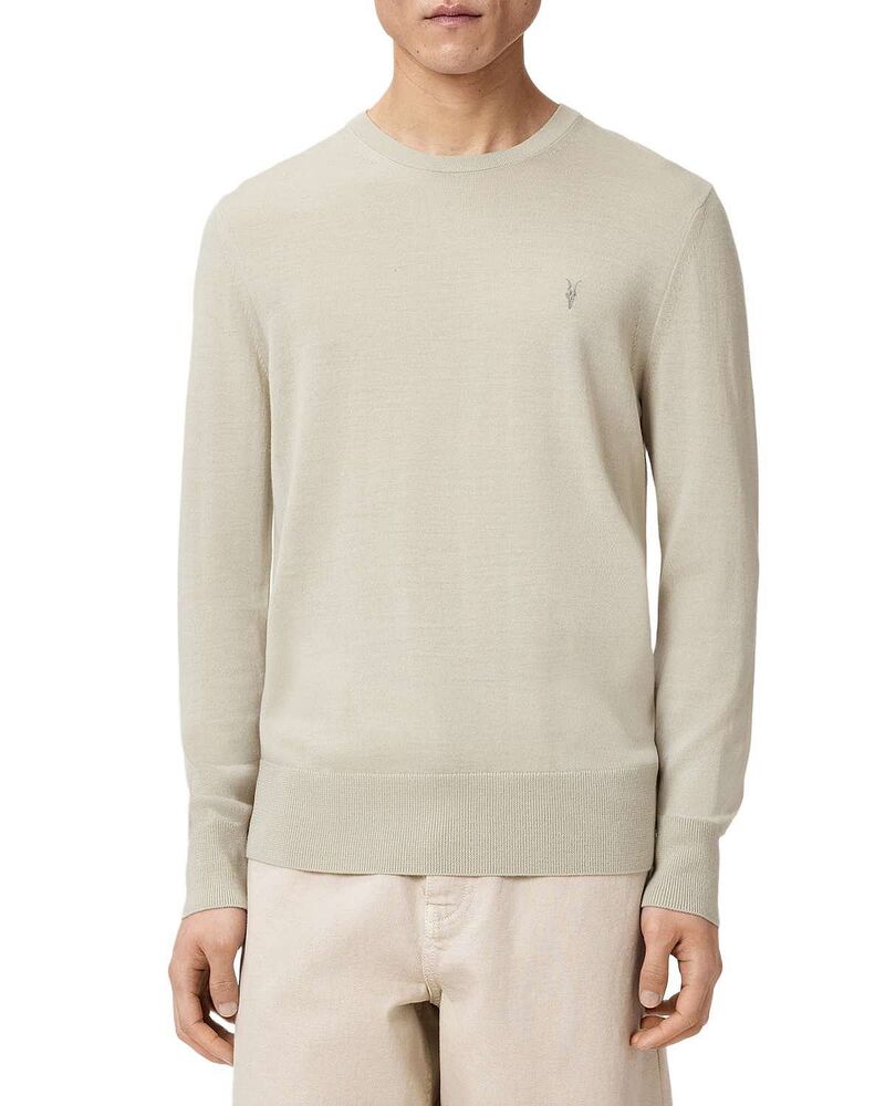 オールセインツ メンズ アウター ニット・セーター レギュラーフィット ウール ALLSAINTS Mode Regular Fit Merino Wool Sweater Powdered Green グリーン